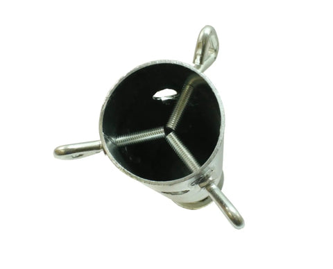 Top view of Ground Screw Stake For Round Posts Fences And Flag Poles No Dig 22 Inch Anchor Easy Install Fits Up To Two And Three Eighths Inch Poles
