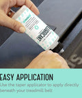 Applying 100 Percent Silicone Treadmill Lubricant For Quiet Belt Performance Easy Apply Lube For Home on treadmill belt