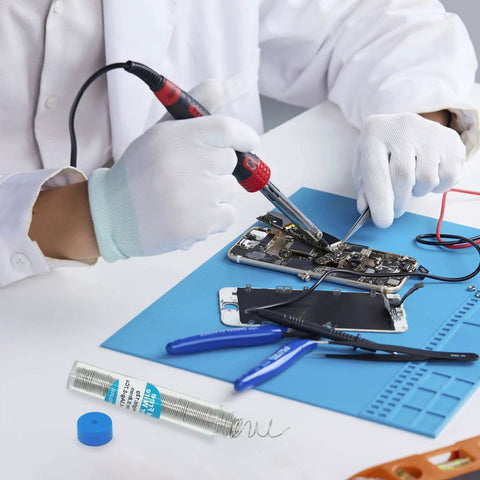 Lead-Free Solder Flux Wire With Rosin Core 0.8mm Diameter Tin Solder For Electronics, tools and circuit board repair setup