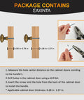 Installation instructions for Antique Brass Cabinet Knobs Set of 10 with Single Hole Design, Zinc Alloy Drawer Pulls.