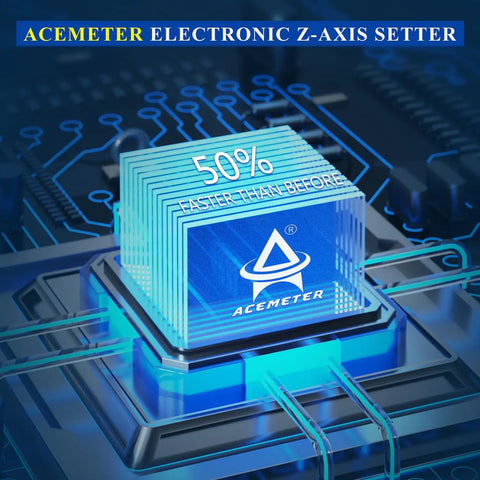 Electronic Z Axis Zero Setter Pro Grade Digital Height Pre Setter For CNC Lathe, Milling Machine, Drilling Machine, blue ACEMETER unit