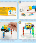 Six-In-One Robotics Science Kits For Kids Ages 8 To 12, STEM Building Toys With Bubble Machine, Doodling Robot, Balance Robot, Crawling Robot, Glider And Air Rocket For Hands-On Engineering Fun, doodling robot manual and parts