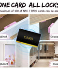 Image showing Zero Hassle Smart Cabinet Locks For Baby Proofing Featuring Concealed Install and Drill Free Setup RFID NFC Bluetooth system.