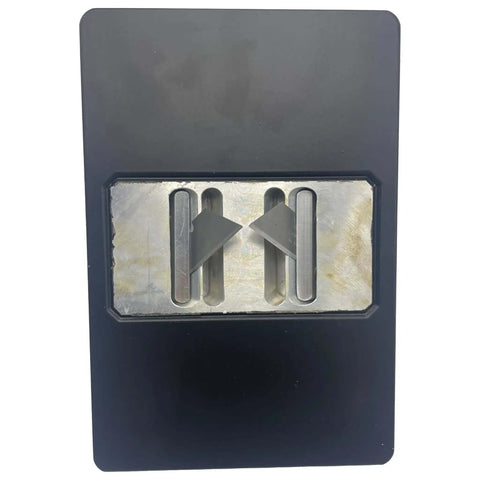 V shape cutter head from Pro Grade Pre Insulated Duct Panel Cutter Kit With Five Cutter Heads Featuring Straight, 45 Left, 45 Right, Side Shape, And V Shape Cuts Color Coded For Quick ID Works With Polyurethane Duct Panels.