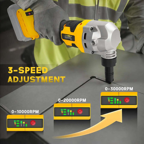 Cordless Metal Nibbler For 20V Battery System A True Workhorse With Brushless Motor Three Speed Metal Cutter For Stainless Steel And Aluminum 30000RPM