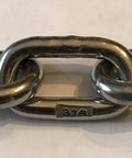 Marine Grade Stainless Steel 316 Anchor Chain One Quarter Inch By Ten Feet Includes Two Bow Shackles, 4000 Pound Chain Breaking Strength, close-up view