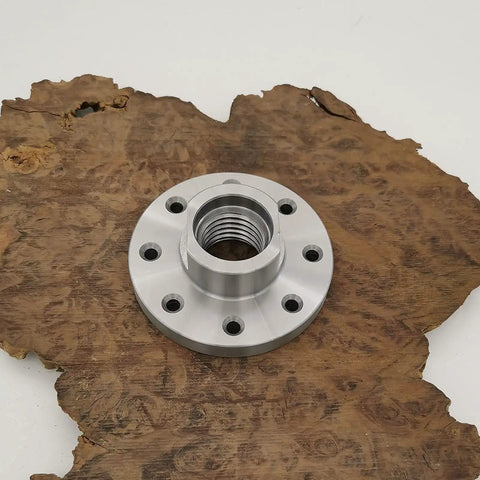 Heavy Duty 3 Inch Wood Lathe Steel Faceplate With 1-8 TPI Thread, Eight Mounting Holes, Flat Tail Surface For Easy Removal