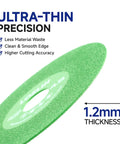 Heavy Duty 4.5 Inch Diamond Blades, 3 Pack Angle Grinder Discs showcasing ultra-thin 1.2mm thick cutting edge for precision.