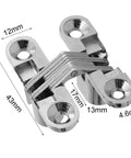 180 Degree Hidden Cabinet Hinges Zinc Alloy Invisible Concealed Door Hardware No Sweat Installation Heavy Duty Detail Shot