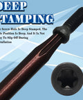 Deep stamped T8 star driver for Ten Piece Set Of M2 X 8mm Grade 12.9 Torx Screws With T8 Star Driver Wrench.