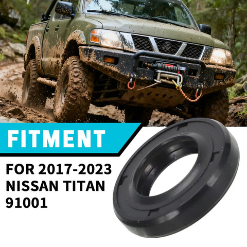 Heavy Duty Power Steering Rack And Pinion Input Shaft Seal For 2017 To 2023 Titan, Leak Prevention, featured with off-road Titan truck