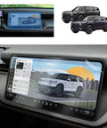 Laser Precision 15.6 Inch Screen Protector Fits 2027 Rivian R2 Trims Exactly on touchscreen with navigation display features.