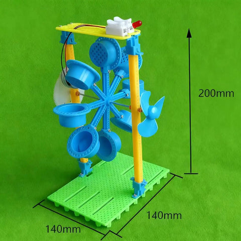 Wind Power Generator Kit For Education A Hands On Build Your Own Science Project Demonstrating Wind Energy To Electricity With A Small Motor And Easy Assembly For Real Energy Conversion Learning. 200x140mm ABS STEM model