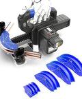 Pro Level Copper Tube Bender Kit For 1/4 To 7/8 Inch Piping with ratcheting electric motor and bending guides.