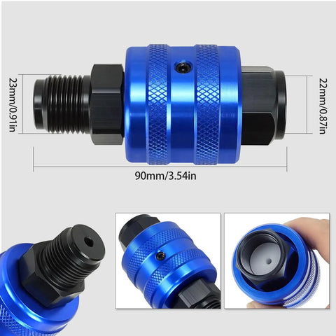 Airless Paint Sprayer Swivel Joint 360 Degree Rotate Spray Gun Connector Aluminum Alloy Built Tough Rustproof and Leakproof Tool for Most Sprayers and Spraying Equipment, 90mm, 7/8in