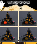 Halloween Music Castle Soldering Kit For Teens And Adults With Dual Lighting Modes And Spooky Sound, showing castle lighting effects.
