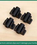 False Drawer Front Clips For Cabinets Replacement Hardware Kit Includes Screws Set Of 4 Pairs Waterproof Plastic Construction