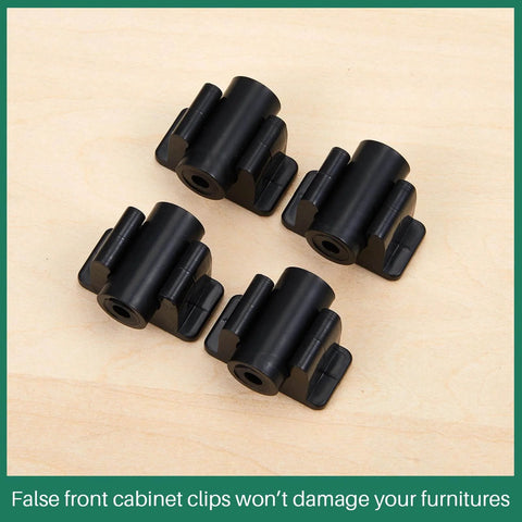 False Drawer Front Clips For Cabinets Replacement Hardware Kit Includes Screws Set Of 4 Pairs Waterproof Plastic Construction