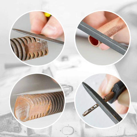 VASTOOLS deburring tool set for 3D printers, 18-piece with blades, needle files, and micro wire cutter; steel tools