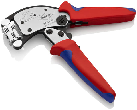 Self Adjusting Crimping Pliers With 360 Degree Rotating Head Eight Lock Positions Auto End Sleeve Crimping Square Crimp