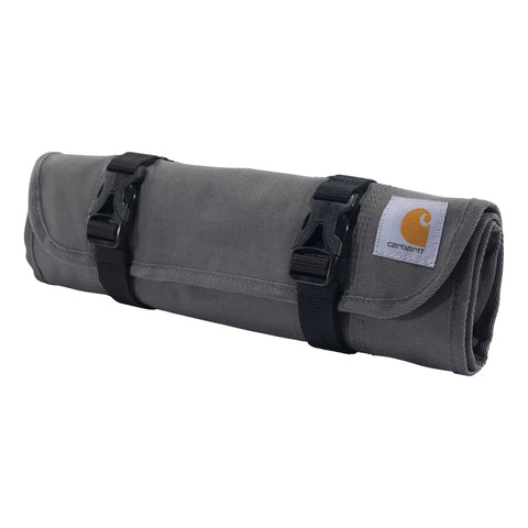 18 Pocket Tool Roll Bag With Rain Defender Pro Grade Heavy Duty Water Resistant 600 Denier Polyester For Tools And Gear, rolled up view