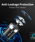Exploded view of Knockout Long Lasting Cr2 3V Lithium Battery, showcasing anti-leakage protection features and design.