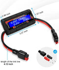 150 Amp Watt Meter Power Analyzer With Sweet Digital LCD Screen For RC Projects, Real Time Readouts Of Amps Volts Watts And Ah, Eight Electrical Readings, High Precision Energy Monitoring Gear, black