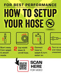 Instructions for using Top Tier 5 8 Inch By 75 Foot Garden Hose With Swivel Grip Connectors for optimal performance.