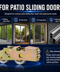 Zero Hassle Sliding Door Roller Assembly Replacement Kit Featuring Dead Smooth Ball Bearing Steel Wheels And No Fuss Track Hardware For Patio And Closet Doors Two Pack with close-up view of the roller.