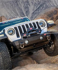 Jeep with Hub Wireless Receiver For Truck, SUV And Jeep Winches With Bluetooth Control on rocky terrain