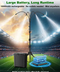 Cordless Portable Misting System With Stand, 9L Tank, 10000mAh Battery, Built In Pump And Timer for outdoor use in stadium