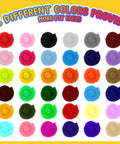 Colorful Chenille Pipe Cleaners Kit With 1800 Pieces In 36 Colors 6 Mm By 12 Inch Stems For Crafts Art Projects DIY Decorations Party Decor And Creative Fun For Adults And Kids, 36 colors shown