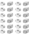 Solid Hammer Head M3 And M5 T Slot Nuts Made From Tough Carbon Steel in a grid, showcasing 40 pieces for secure mounting.
