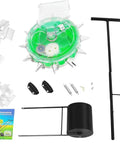 12 Nozzles Hand Push Garden Seeder For Slopes And Terraces parts and assembly components displayed