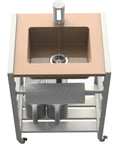Top view of Ace Portable Sink With Electronic Faucet Self Contained Wash Station with dual water tanks and adjustable height.