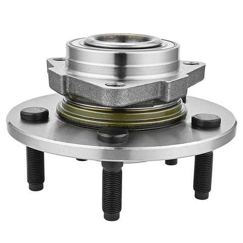 Pair Front Wheel Hub And Bearing Assembly For Ram 1500 2002 2008 5 Lug 2 Wheel ABS Models Only Without ABS Sensor showing hub design