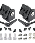 Black 2 Sets 3030 Aluminum Extrusion Pivot Hinge Swivel Degree Angle Bracket With Handle For 30 Series 3030 3060 Hardware Connector