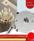 Retractable Pendant Hoist System For Chandeliers With Remote Control And Wall Switch Electric Motor Winch Lifter Display