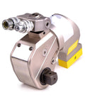 Heavy Duty Hydraulic Torque Wrench Two And A Half Inch Square Drive Adjustable Range Aluminum Alloy Body For Jumbo Bolts with precision fittings and sturdy build.