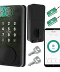 Smart Door Lock With 5 In 1 Keyless Entry Fingerprint Password App Control IC Card And Key Bluetooth Electronic Lock For Front Door