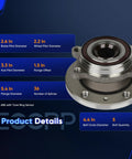 Wheel Bearing And Hub Assembly 5 Lug With Abs For VW Jetta Beetle Golf GTI Passat Tiguan And Audi A3 TT CC Front