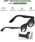 Premium Replacement Sunglasses Screws With Screwdriver For Rayban Frames Stainless Steel Hinge Kit Silver Shade Fix - black sunglasses with shiny frame.