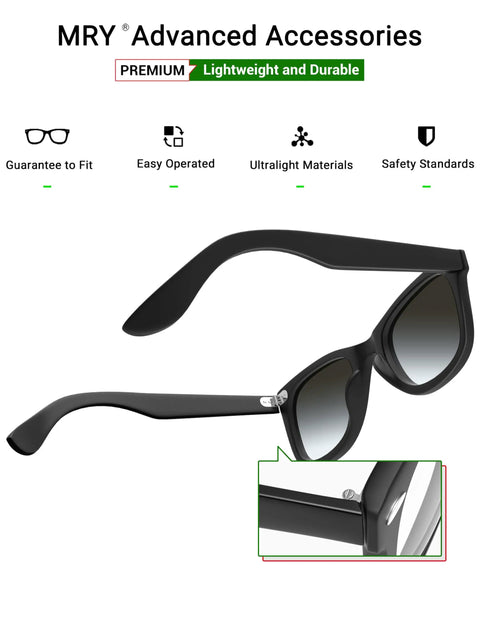 Premium Replacement Sunglasses Screws With Screwdriver For Rayban Frames Stainless Steel Hinge Kit Silver Shade Fix - black sunglasses with shiny frame.