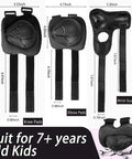 Adjustable Kids Helmet Set For Ages 3 To 15 Perfect For Biking Skating Rollerblading Scooters And More Dial Fit Protection with knee, elbow, wrist pads