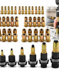 Rivet Nut Tool Set for Installation M3 To M10, Pro Grade Heavy Duty Carbon Steel Nutsert Kit, Quick Release Nut Setter Gun for Metal Fabrication, Home Diy Projects, Furniture Assembly, Reliable Threaded Fastening Points in M3-M10 sizes