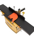 Industrial Grade 16 Inch Parallelogram Jointer With Helical Cutterhead 7.5 Hp Three Phase Motor Precision Cast Iron Table with orange safety guard