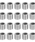 Top Shelf Twenty Piece Sintered Iron Sleeve Bushings 12 Mm Bore 18 Mm Outside Diameter 15 Mm Length arranged in a grid.