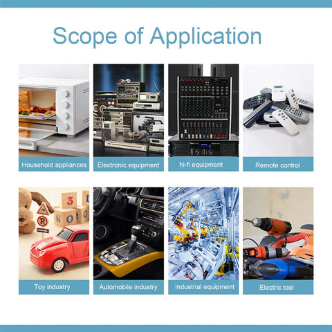 Scope of 10K Linear Slide Potentiometer Carbon Film Fader applications in electronics, audio equipment, toys, and industrial tools.