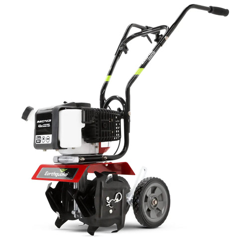 Cultivator With 43Cc 2 Cycle Viper Engine 6 To 10 Inch Adjustable Width 8 Inch Maximum Depth Overhand Handlebars Lightweight Garden Tiller
