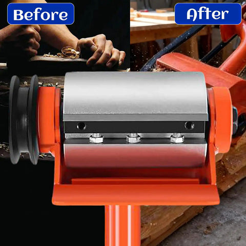 Log Peeler And Debarker Attachment For Chainsaws Converts Your Saw Into A Wood Processing Powerhouse before and after use